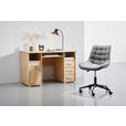 SCHREIBTISCH 120/67/75 cm  in Eiche Artisan  - Silberfarben/Eiche Artisan, Basics, Holz/Kunststoff (120/67/75cm) - Carryhome