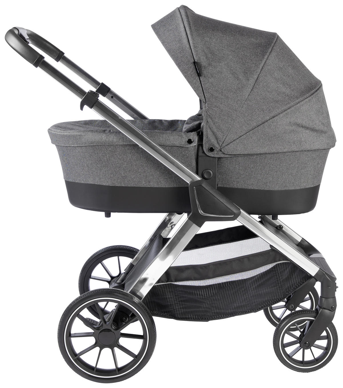 DEČJA KOLICA - SET  Nizza  - siva/srebrna, Trendi, tekstil/metal - My Baby Lou