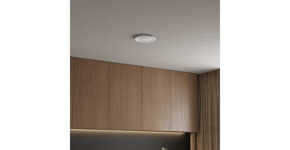 LED-DECKENLEUCHTE 38/6,5 cm   - Weiß, Basics, Kunststoff/Metall (38/6,5cm) - Novel