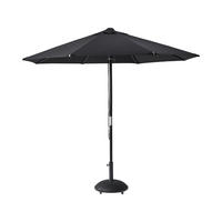 SONNENSCHIRM   - Schwarz, Design, Holz/Textil (300/265cm) - Livetastic