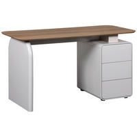 SCHREIBTISCH 140/60/75 cm Eichefarben, Kaschmir  - Kaschmir/Eichefarben, MODERN, Holzwerkstoff (140/60/75cm) - MID.YOU