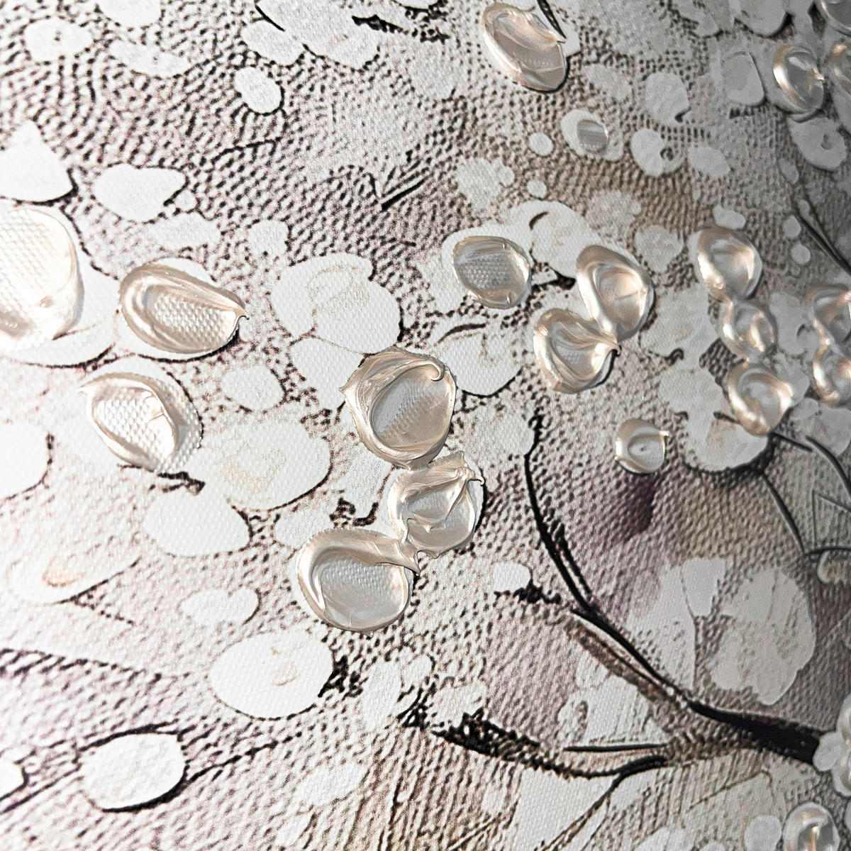 OBRAZ NA PLÁTNE, stromy, 100/70 cm  - čierna/sivá, Design, kompozitné drevo/textil (100/70cm) - Monee