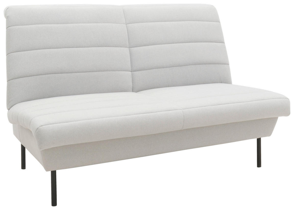 2-SITZER-SOFA in Silberfarben  - Silberfarben/Schwarz, Design, Textil/Metall (145/92/103cm) - LOOKS by W.Joop