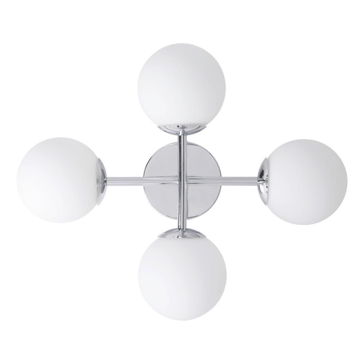 Plafonieră Pentru Baie    47.5/38.5/19.5 cm  - alb, Basics, sticlă (47.5/38.5/19.5cm)