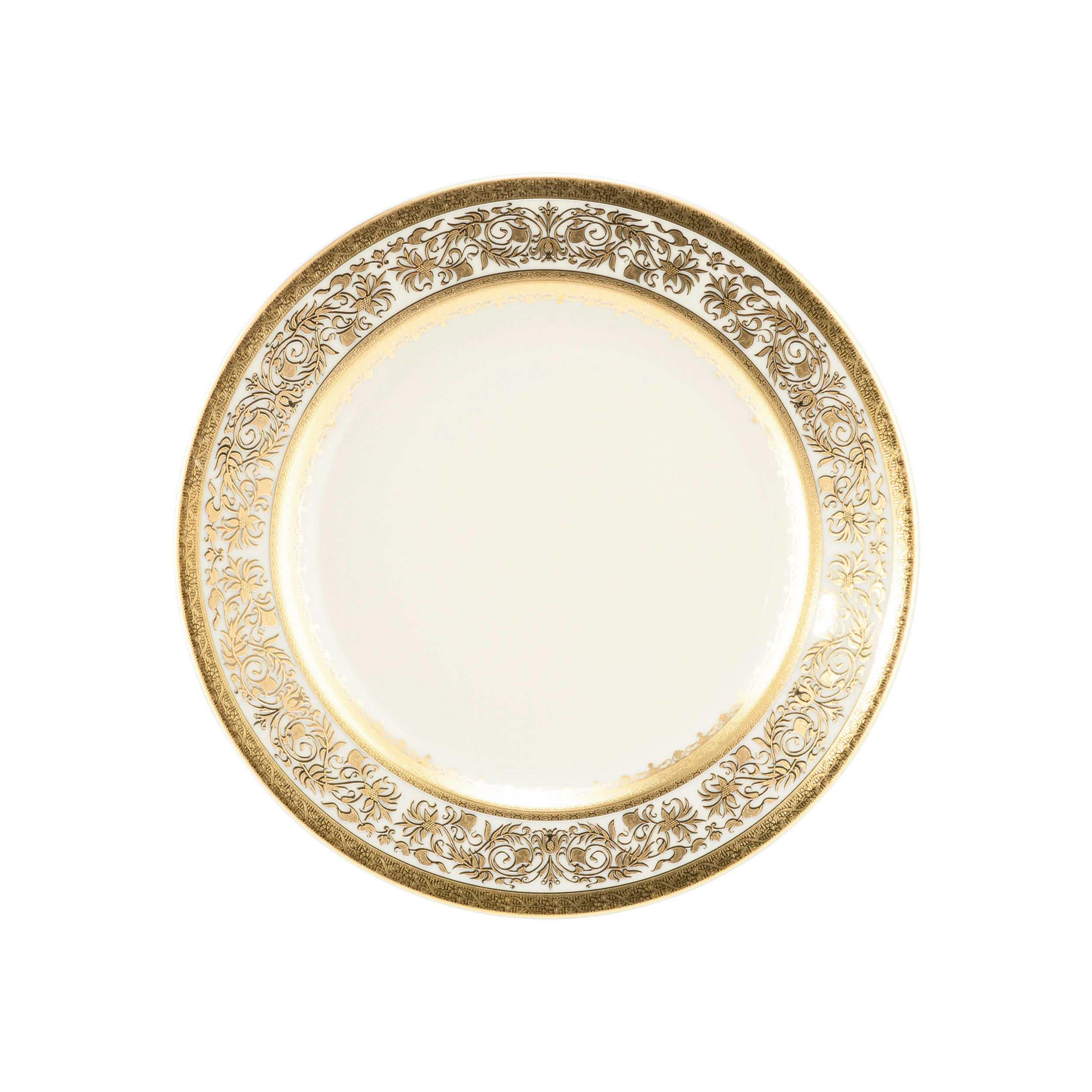 KROŽNIK ZA ZAJTRK  Constanza Ivory Zahra  20 cm        - zlate barve/krem barve, Basics, keramika (20cm) - Seltmann Weiden