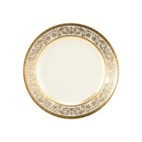 KROŽNIK ZA ZAJTRK  Constanza Ivory Zahra  20 cm        - zlate barve/krem barve, Basics, keramika (20cm) - Seltmann Weiden