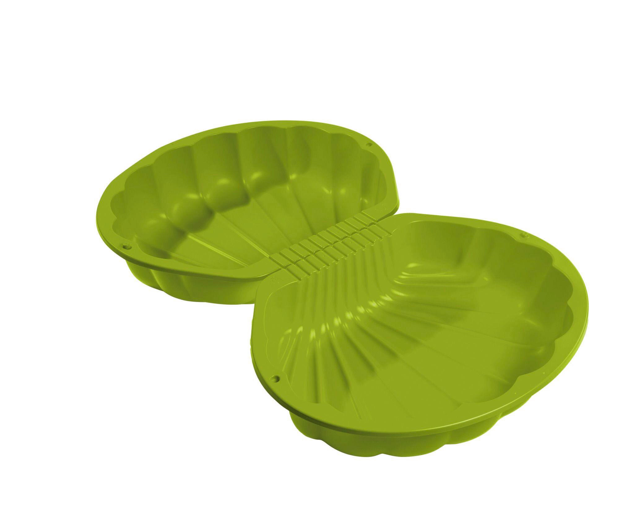 SAND- UND WASSERMUSCHEL Grün  - Grün, Basics, Kunststoff (73/88/22cm) - BIG