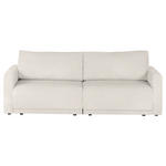 2,5-SITZER in Flachgewebe Ecru  - Ecru/Schwarz, Design, Kunststoff/Textil (240/70/125cm) - Xora