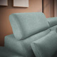 ECKSOFA Mintgrün Velours  - Schwarz/Mintgrün, Design, Textil/Metall (299/264cm) - Novel