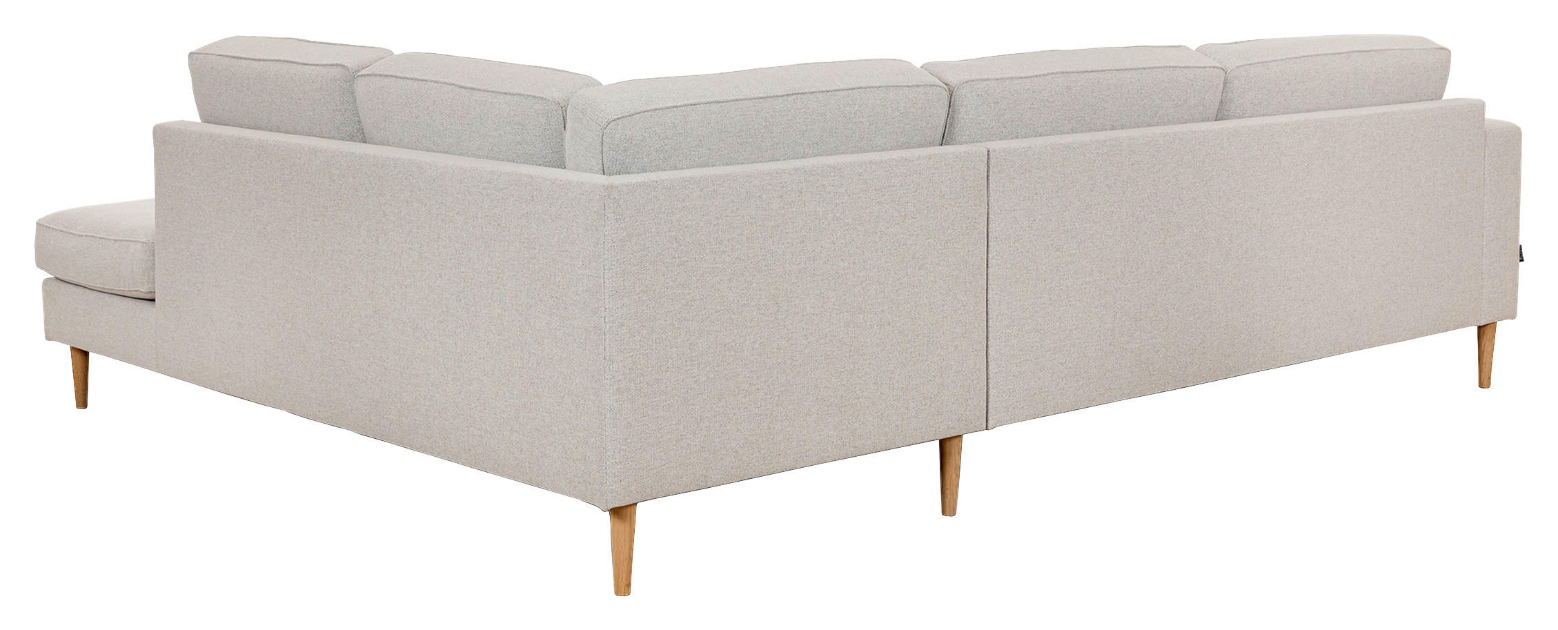 SOFFA i svart, vit  - vit/svart, Basics, metall/trä (269/85/210cm) - Hom`in