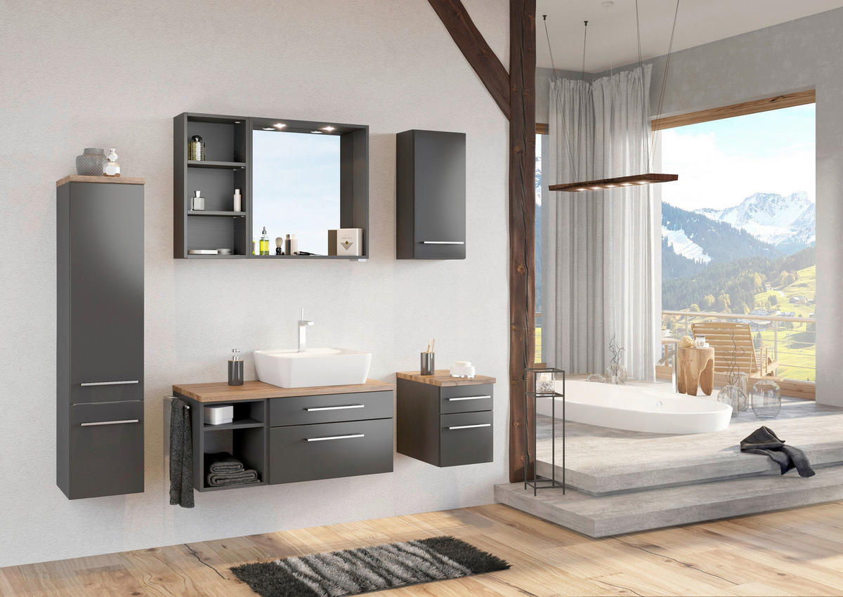 UNTERSCHRANK 30/41/47 cm   - Grau, KONVENTIONELL, Holzwerkstoff (30/41/47cm) - Xora