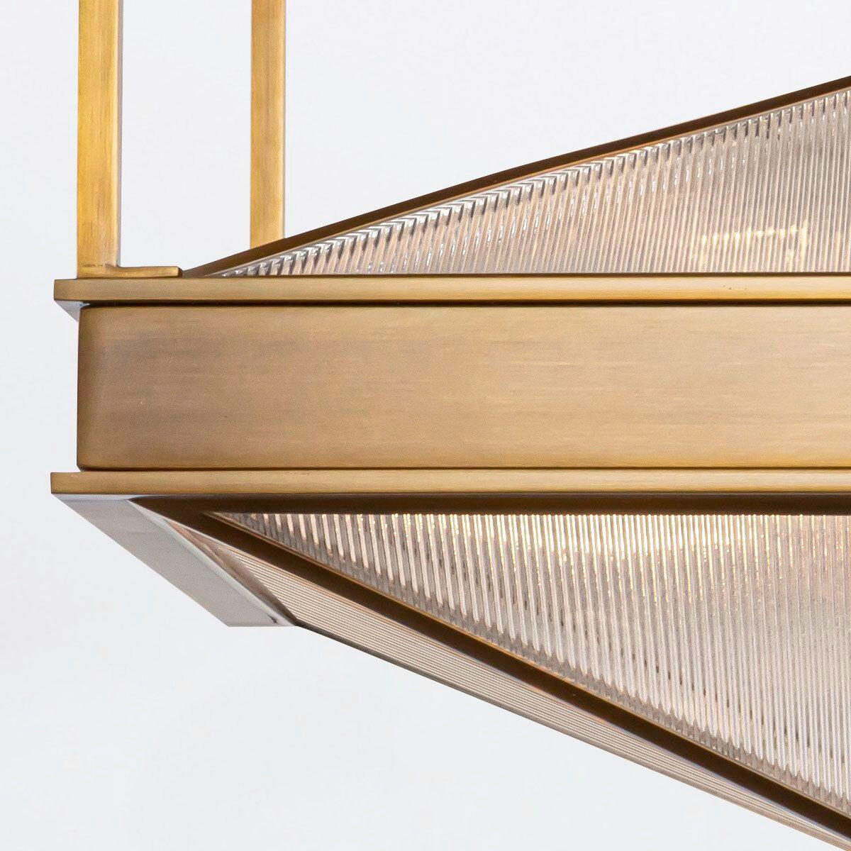 DECKENLEUCHTE 42/48,2 cm    - Messingfarben, KONVENTIONELL, Glas/Metall (42/48,2cm) - Elstead Lighting