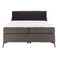 BOXSPRINGBETT 120/200 cm  in Anthrazit, Schwarz  - Anthrazit/Schwarz, Design, Textil/Metall (120/200cm) - Hom`in