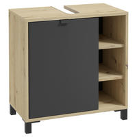 MASCĂ PENTRU LAVOAR 60/62/34 cm  - culoare lemn stejar/stejar Artisan, Basics, plastic/metal (60/62/34cm) - Carryhome
