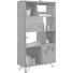 REGAL Akazie massiv Akaziefarben, Bronzefarben - Messingfarben/Bronzefarben, Trend, Holz/Metall (80/155/35cm) - Ambia Home