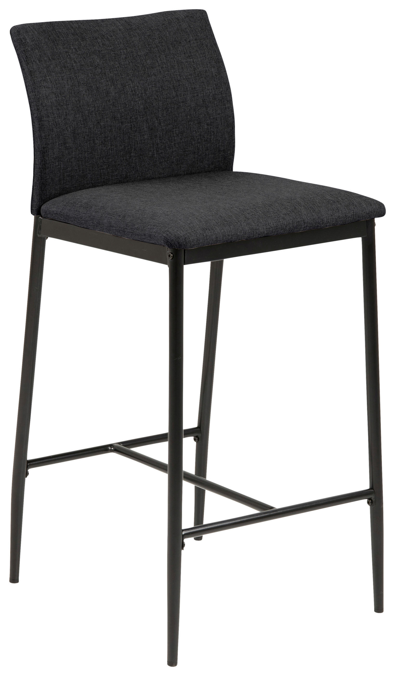 BARSKA STOLICA  siva  metal, tekstil      - siva/crna, Konvencionalno, metal/tekstil (41/90,5/48,5cm) - MID.YOU