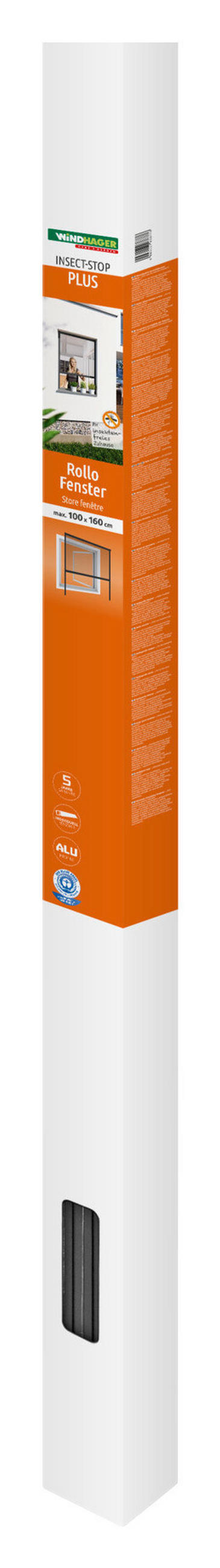 INSEKTENSCHUTZROLLO - Anthrazit, Basics (100/160cm)