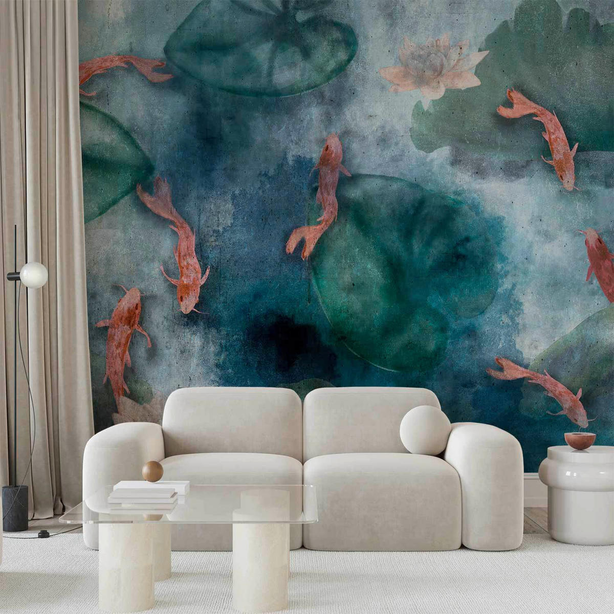 FOTOTAPETE  - Blau/Pink, LIFESTYLE, Textil (100/70cm) - artgeist