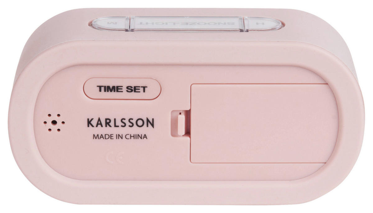 WECKER 14/7/5 cm   - Pink, Basics, Kunststoff (14/7/5cm) - Karlsson