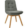 STUHL  in Cord  - Eichefarben/Olivgrün, Design, Holz/Textil (49/90/69cm) - Johann Jakob