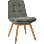 STUHL Cord Olivgrün  - Eichefarben/Olivgrün, Design, Holz/Textil (49/90/69cm) - Johann Jakob