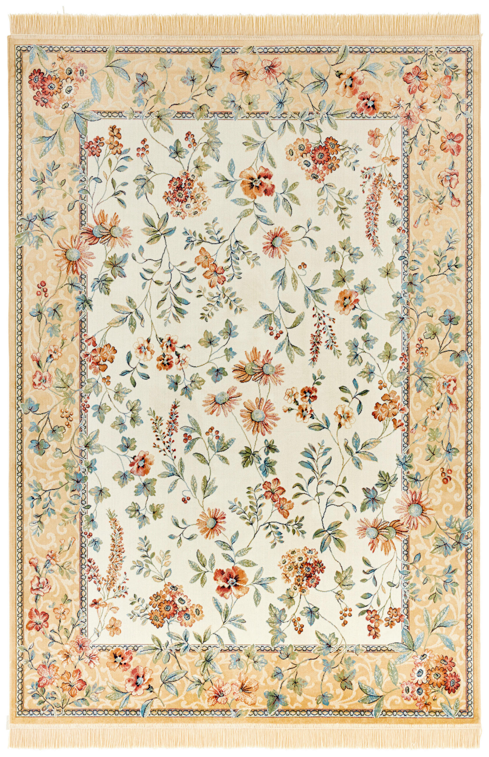 VINTAGE-TEPPICH 160/230 cm Naveh Creme, Beige rechteckig  - Beige/Creme, Basics, Textil (160/230cm) - Hanse Home