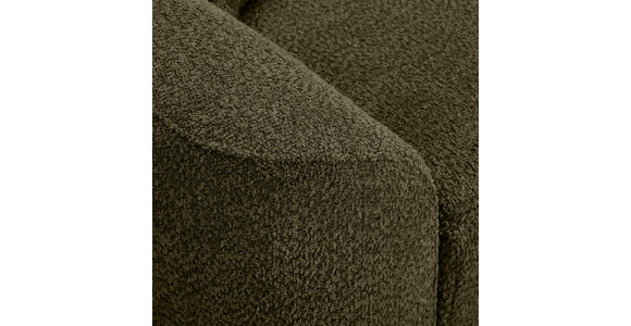 3-SITZER-SOFA  in Chenille Dunkelgrün  - Dunkelgrün/Schwarz, KONVENTIONELL, Textil/Metall (228/84/99cm) - Carryhome