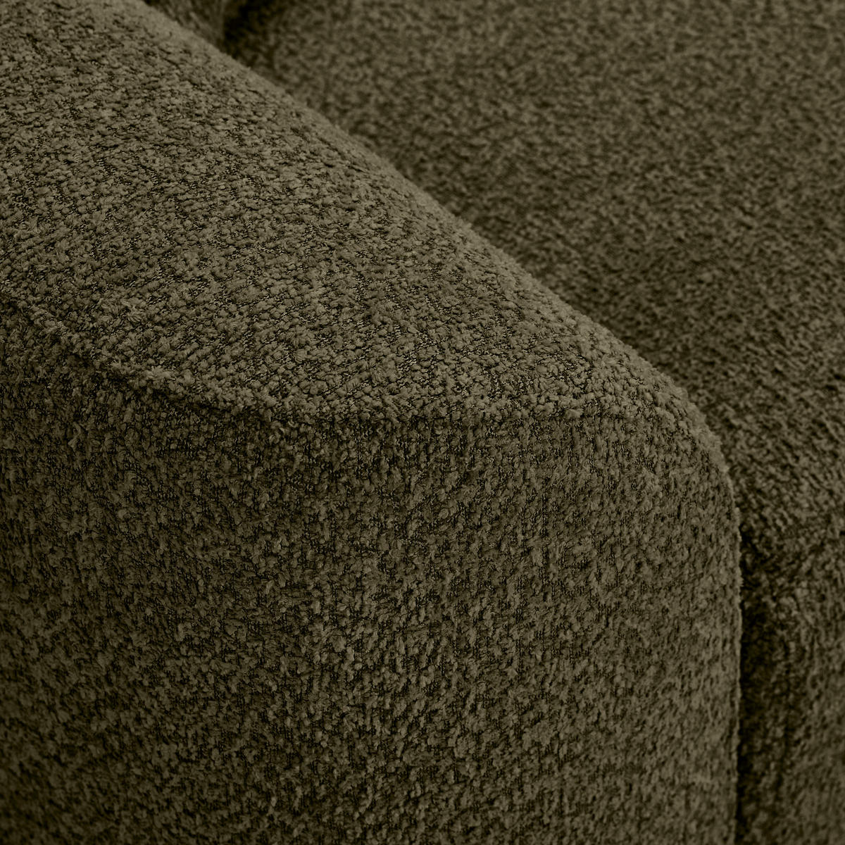 3-SITZER-SOFA Chenille Dunkelgrün  - Dunkelgrün/Schwarz, KONVENTIONELL, Textil/Metall (228/84/99cm) - Carryhome