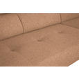 ECKSOFA in Webstoff Rostfarben  280/205 cm  - Rostfarben/Schwarz, Design, Textil/Metall (280/205cm) - Xora