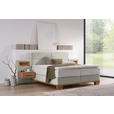 BOXSPRINGBETT 200/200 cm  in Naturfarben, Eichefarben  - Eichefarben/Naturfarben, Natur, Holz/Textil (200/200cm) - Valnatura