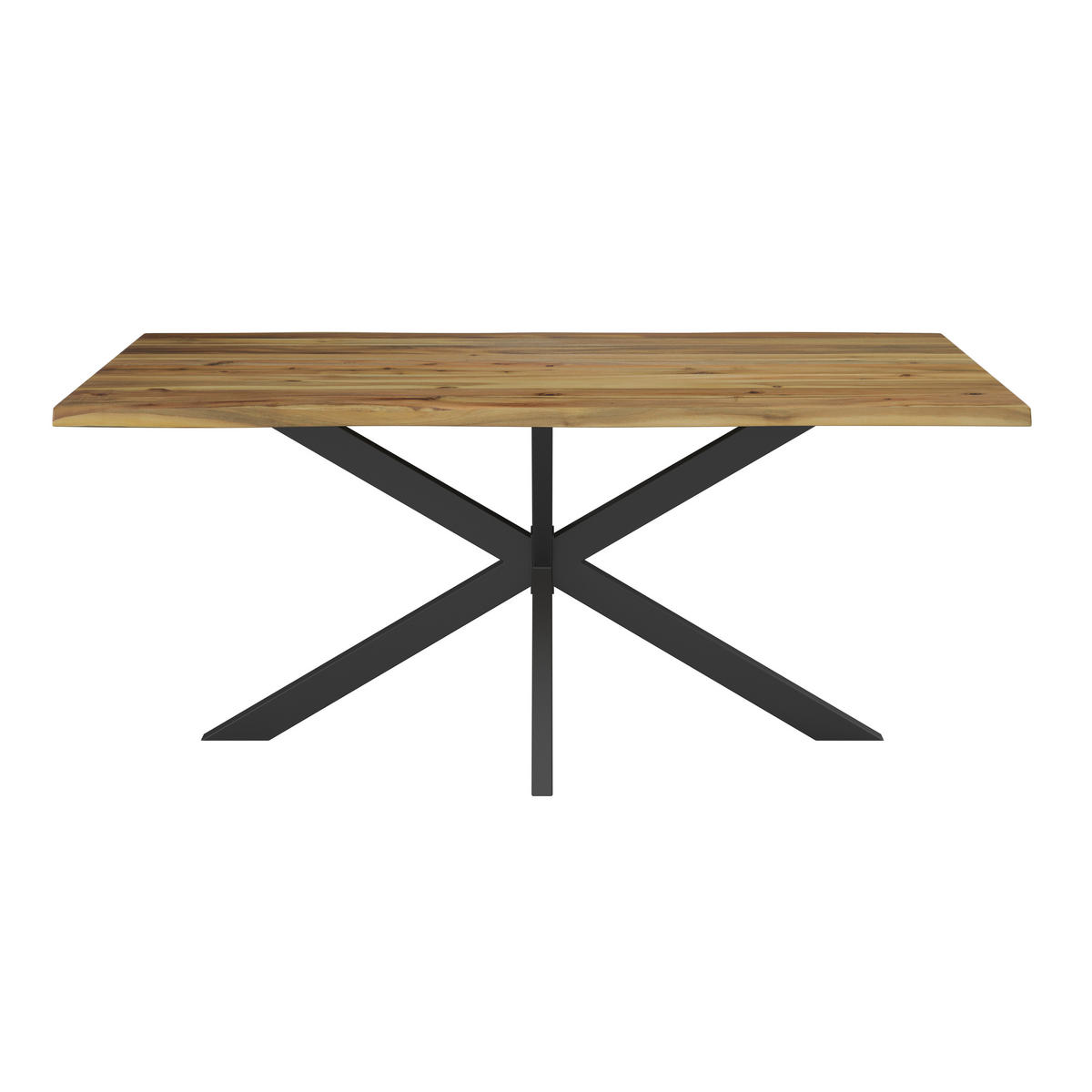 ESSTISCH Akaziefarben  - Akaziefarben, MODERN, Holz/Metall (160/78/85cm) - MID.YOU