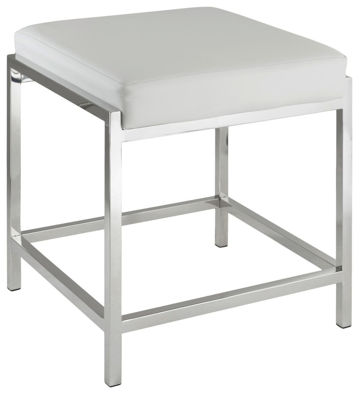 BADHOCKER - Weiß, Basics, Metall (44/48/43cm)