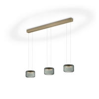 LED-PENDELLEUCHTE Sidra-3 170 cm   - Bronzefarben, Design, Metall (170cm) - GKS Knapstein
