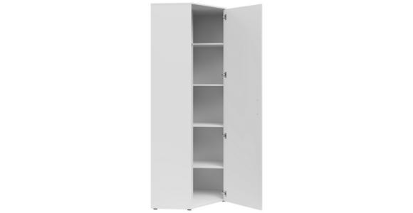ECKSCHRANK 71,5/195/71,5 cm - Schwarz/Weiß, MODERN, Holzwerkstoff/Kunststoff (71,5/195/71,5cm) - Carryhome