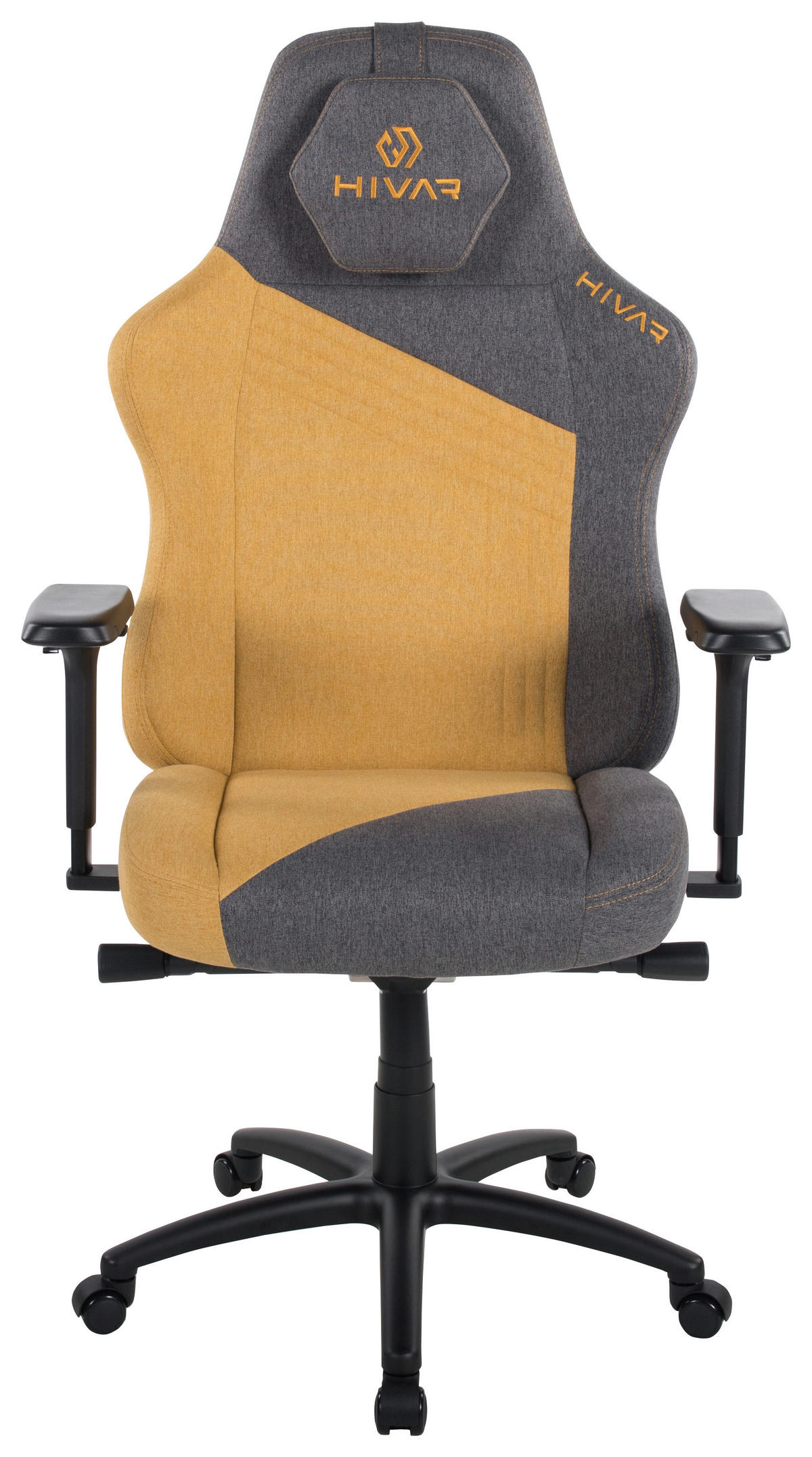 SKYLAR XL Sun Coal Anthrazit, Gelb, Schwarz Metall, Textil   - Anthrazit/Gelb, LIFESTYLE, Textil/Metall (81/147/72cm) - HIVAR