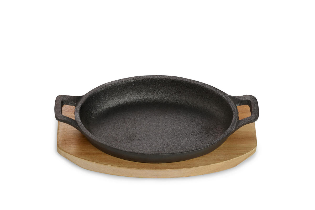 PFANNENSET 2-teilig  - Schwarz, Basics, Metall (18/12/3cm) - Echtwerk