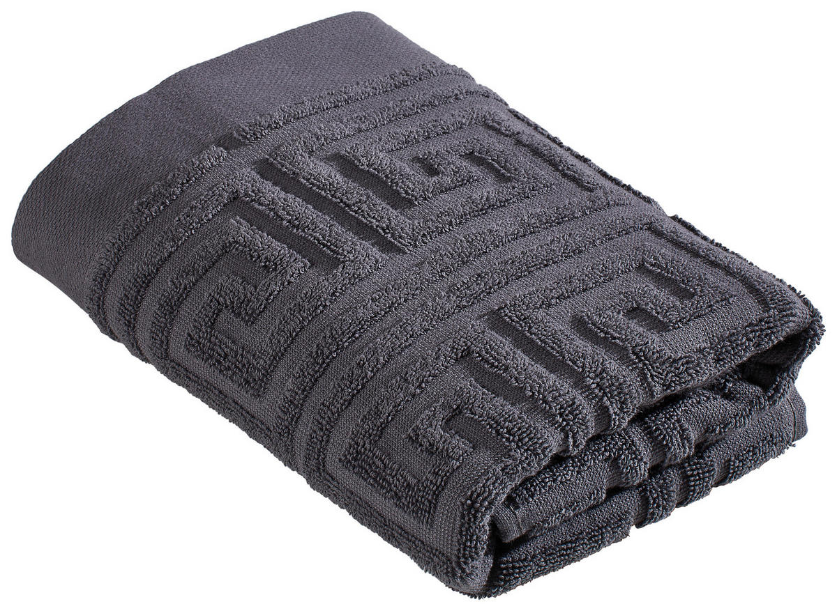 HANDTUCH Water Legacy Dunkelgrau  - Dunkelgrau, KONVENTIONELL, Textil (50/100cm) - Zoeppritz