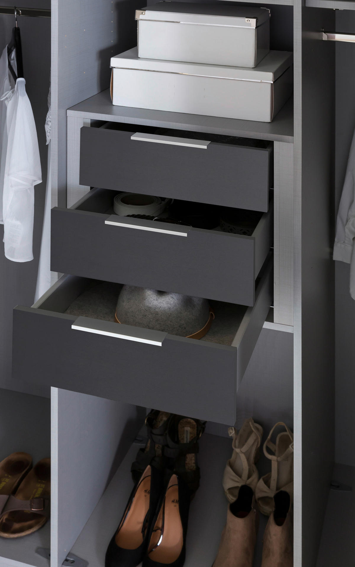 SCHUBKASTENEINSATZ 43/51/50 cm   - Grau, Modern, Holzwerkstoff (43/51/50cm) - MID.YOU