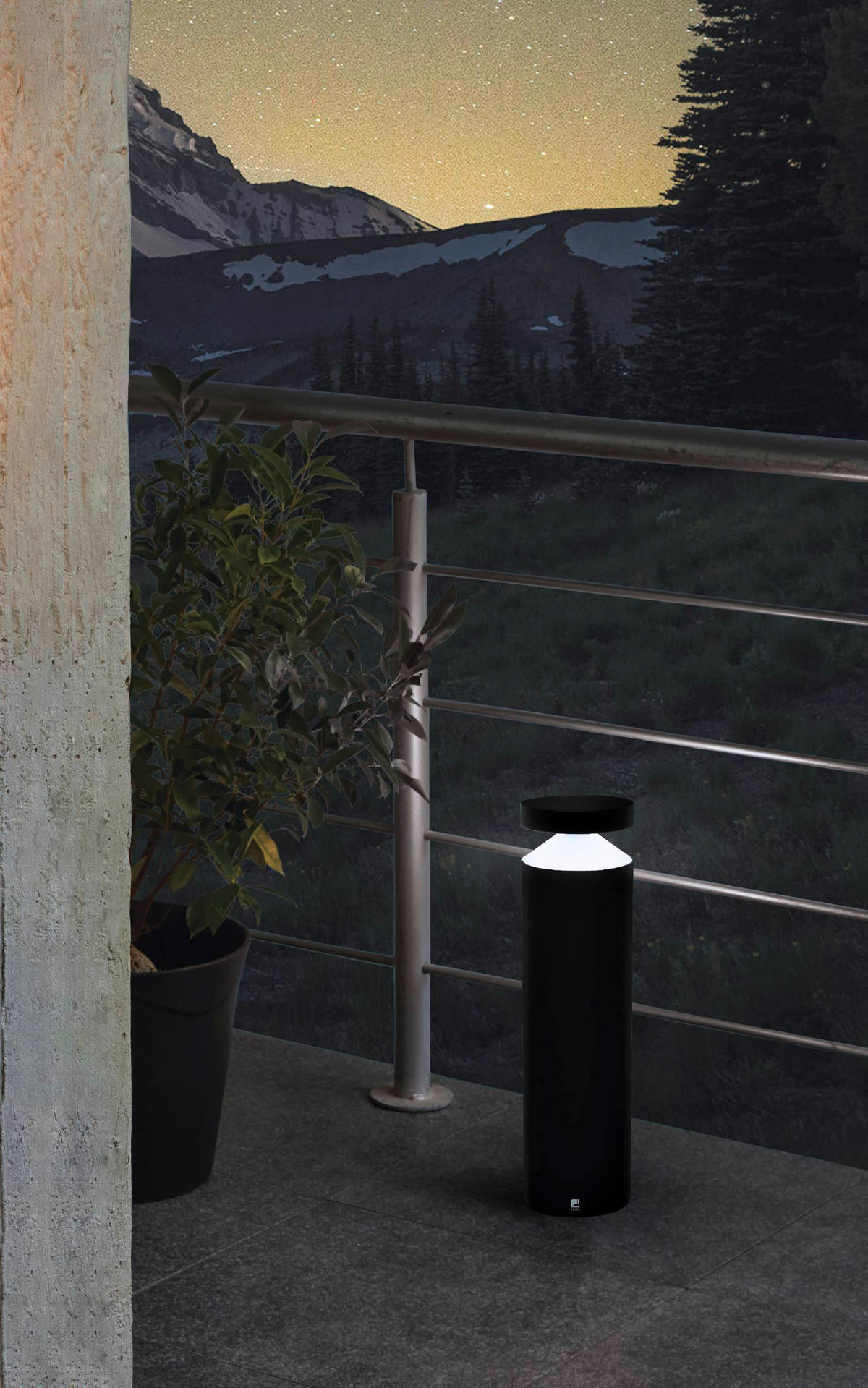 LED-AUSSENLEUCHTE - Transparent/Schwarz, Design, Kunststoff/Metall (13,5/45cm) - Eglo