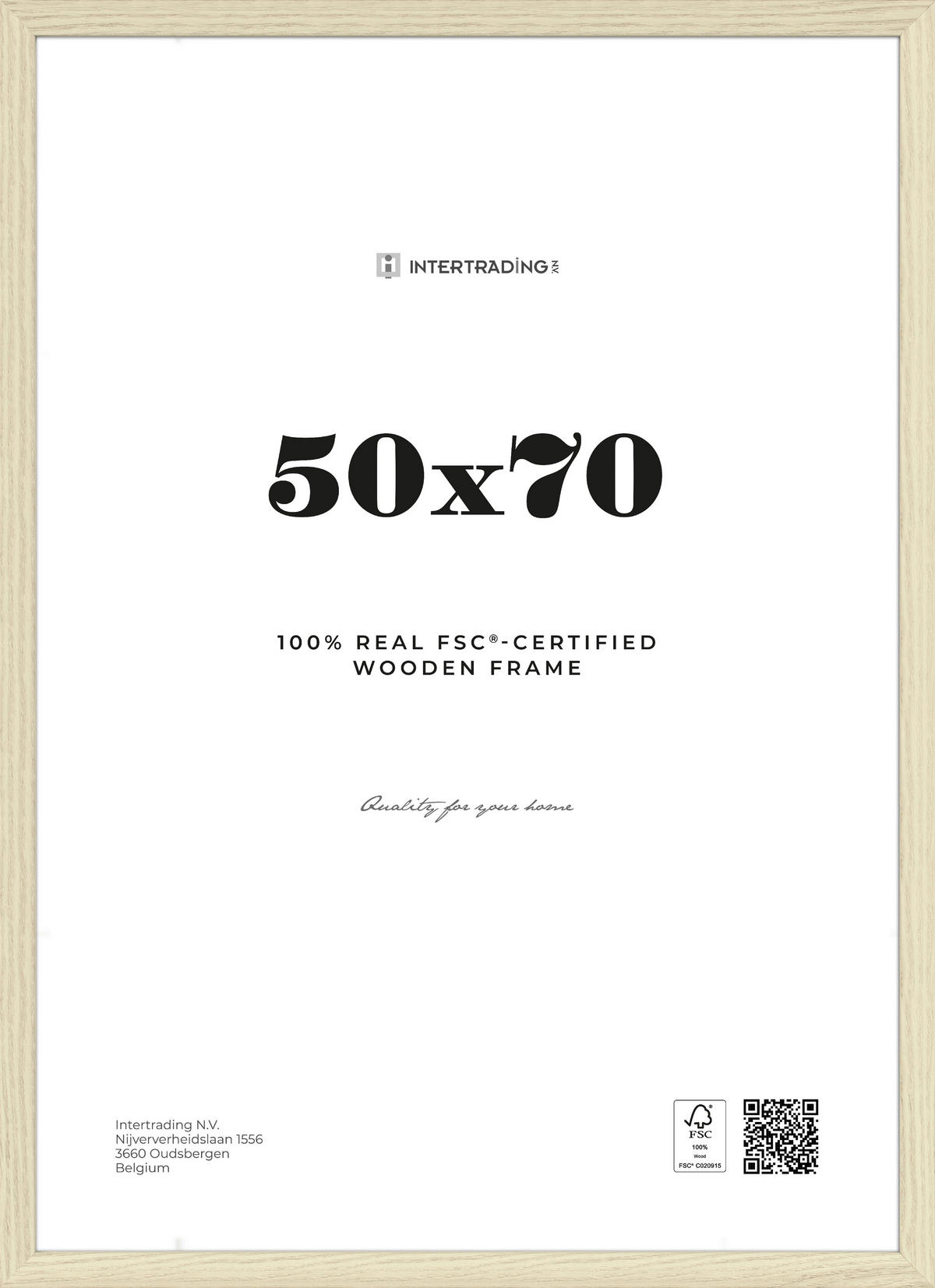 BILDERRAHMEN 53,1/73,3/2,5 cm  - Ahornfarben, Basics, Holzwerkstoff (53,1/73,3/2,5cm)