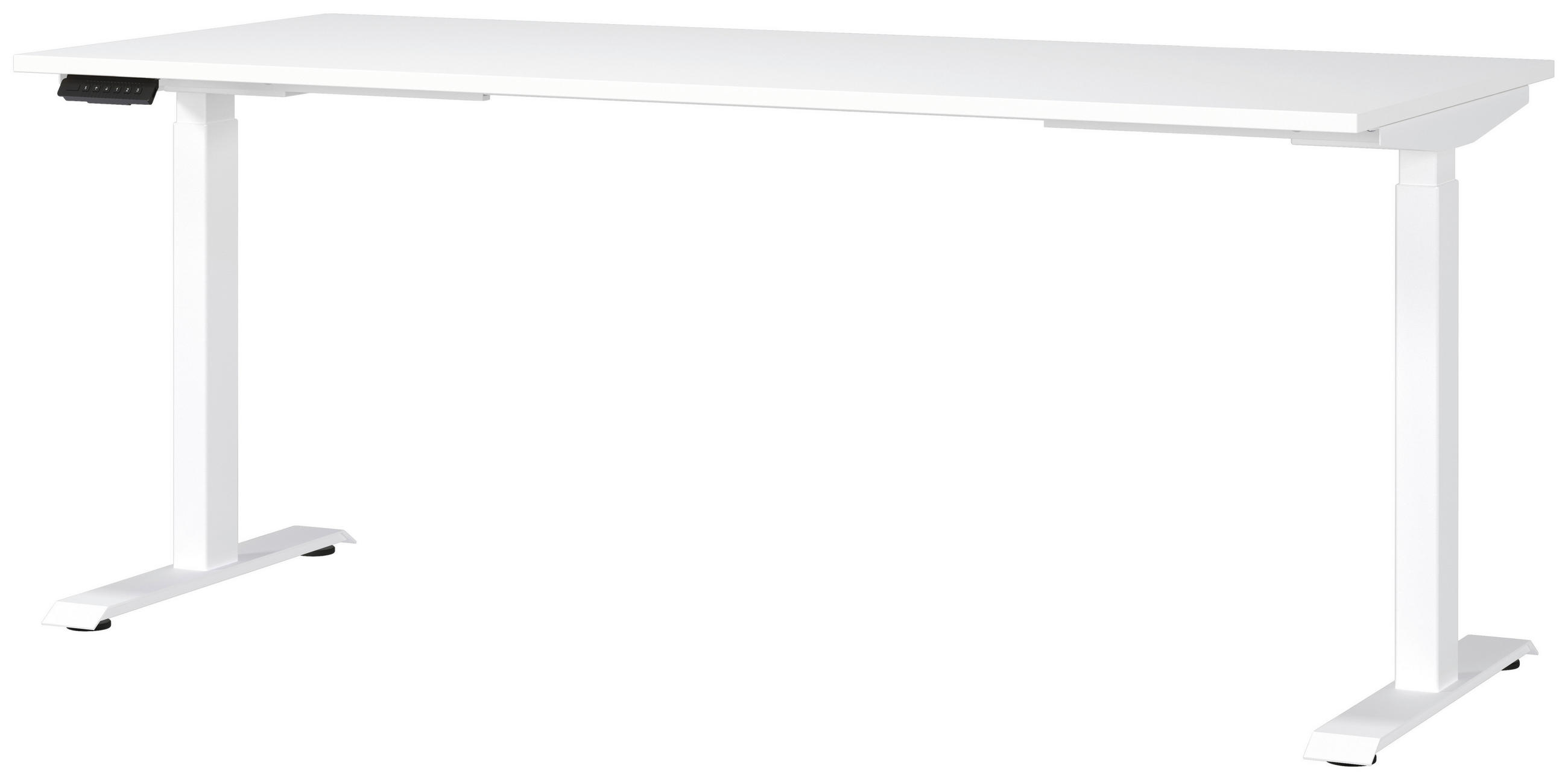 Novel PÍSACÍ STÔL, biela, 180/80/72-118 cm