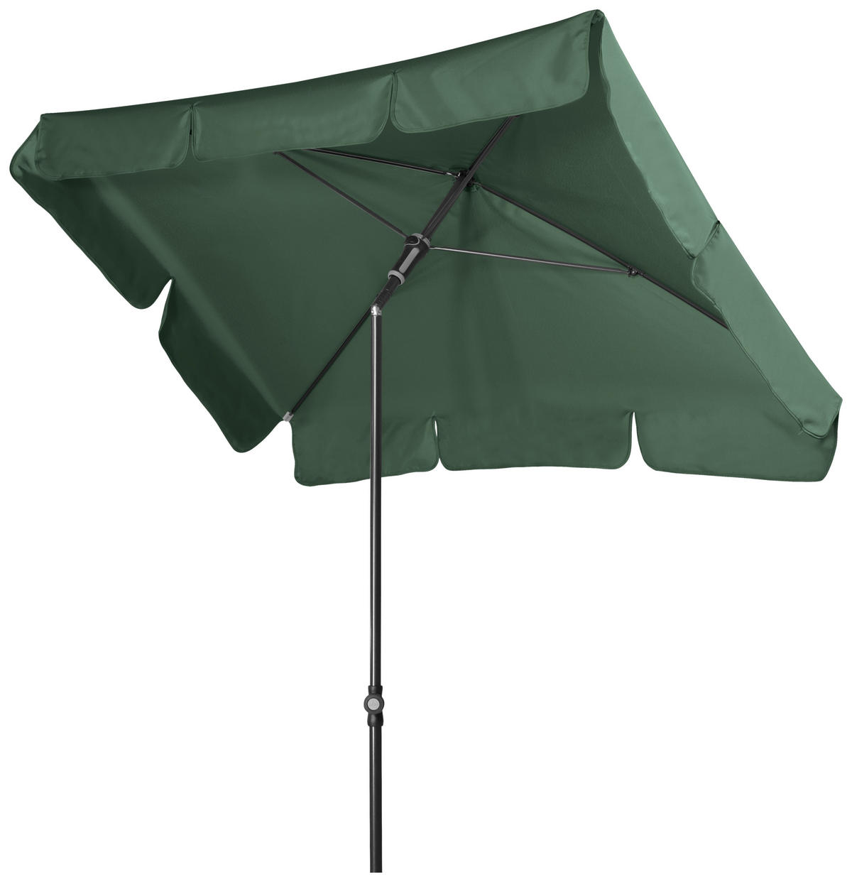 SONNENSCHIRM 185x120 cm Dunkelgrün  - Dunkelgrün/Anthrazit, Basics, Textil/Metall (185/120cm) - Doppler
