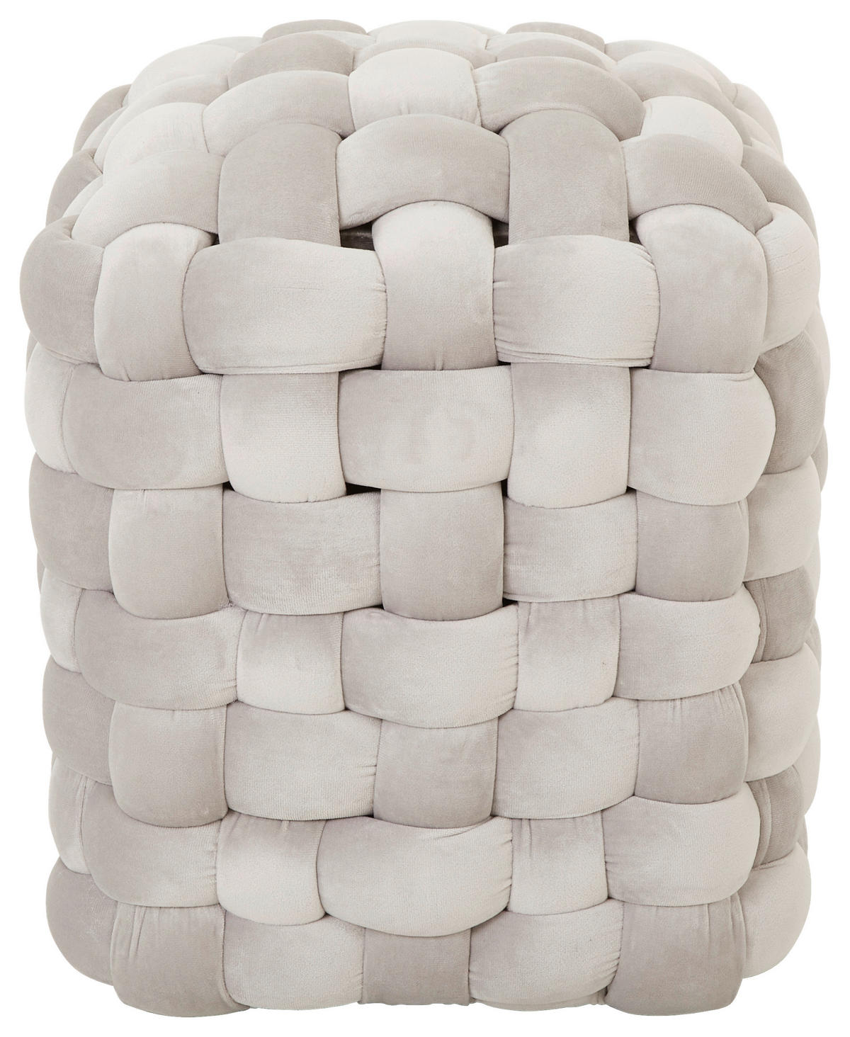 TABURE 37/40/37 cm  svetlosiva  - svetlosiva, Trendi, tekstil (37/40/37cm) - Xora