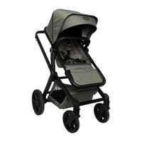 KINDERWAGEN  - Dunkelgrün/Schwarz, Basics, Kunststoff/Textil (103/60/115cm) - Koelstra
