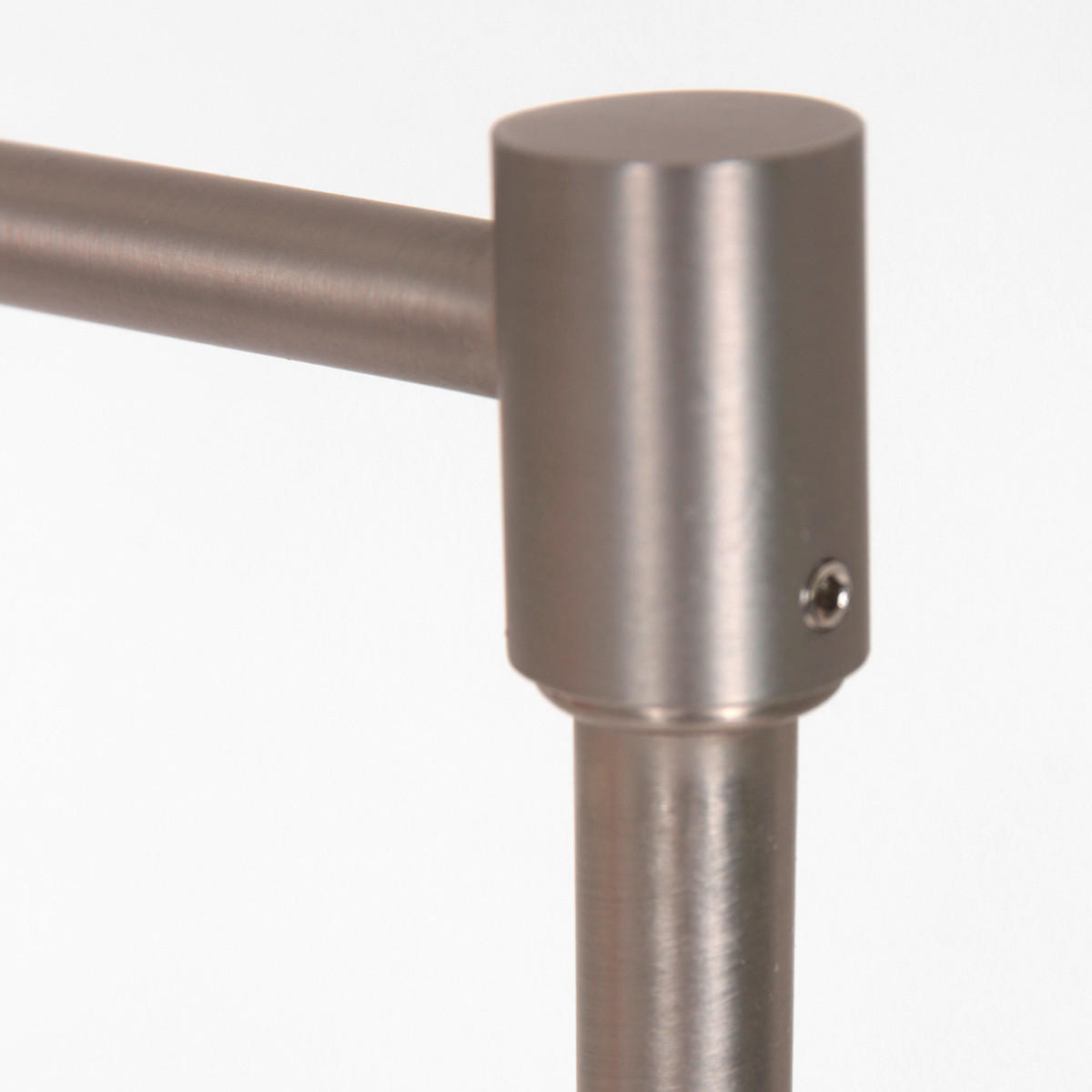 AKKU-STEHLEUCHTE 65/144 cm    - Edelstahlfarben, KONVENTIONELL, Kunststoff/Metall (65/144cm)