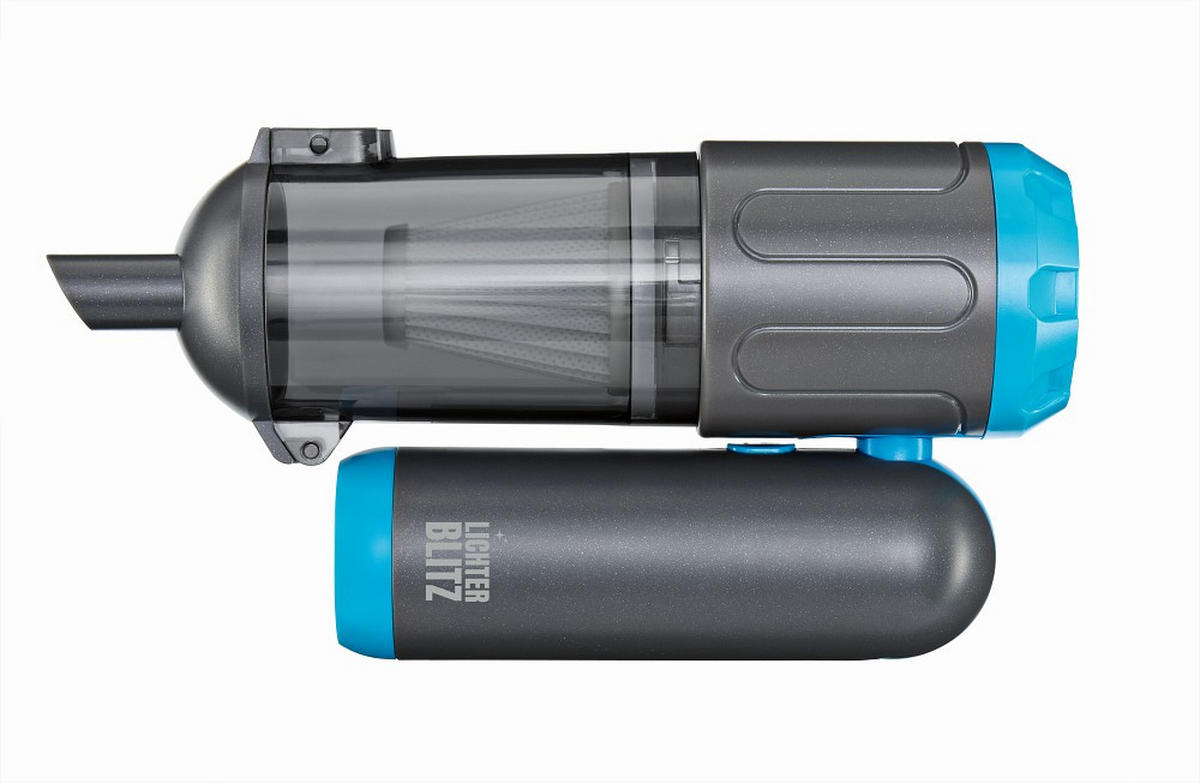 AKKU-HANDSTAUBSAUGER  - Blau/Grau, Basics, Kunststoff (21,5/6,5/20,8cm) - Lichterblitz