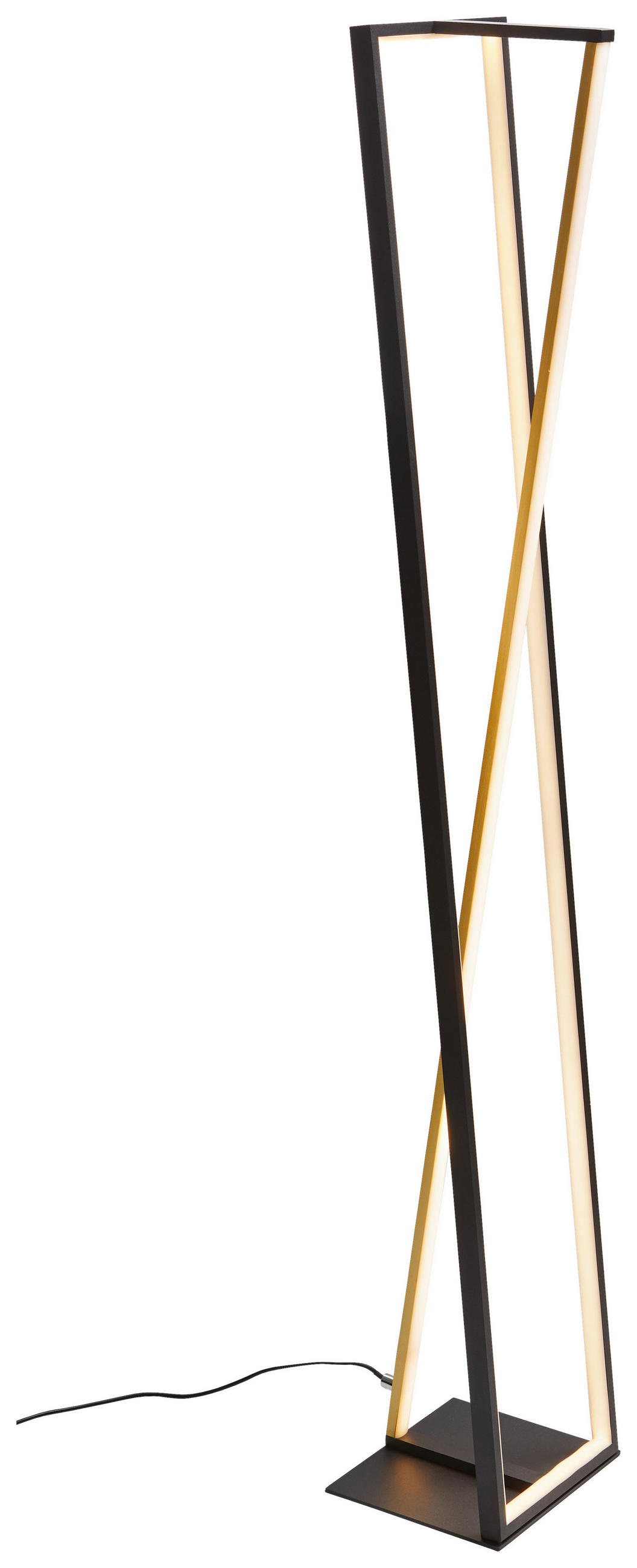 LAMPADAR CU LED - negru, Design, metal (20,5/124/17,5cm)