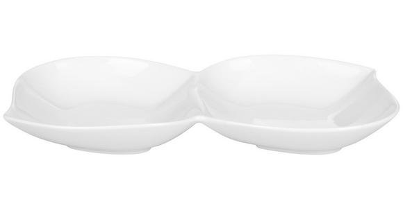 DIPSCHALE Swing  - Weiß, Basics, Keramik (29,5/14,8/4cm) - Novel