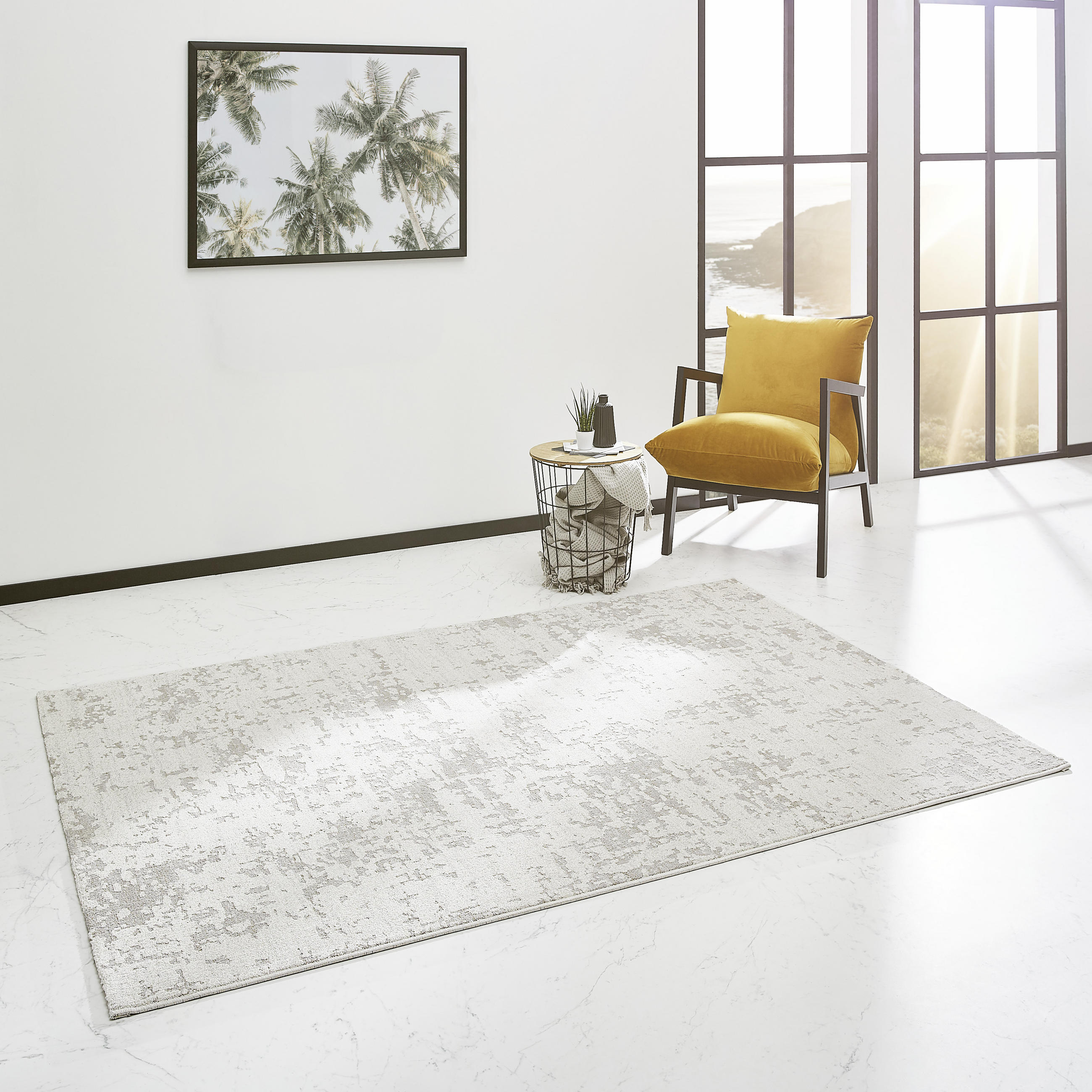 WEBTEPPICH 240/340 cm Trento Grau, Weiß  - Weiß/Grau, Design, Textil (240/340cm) - Novel