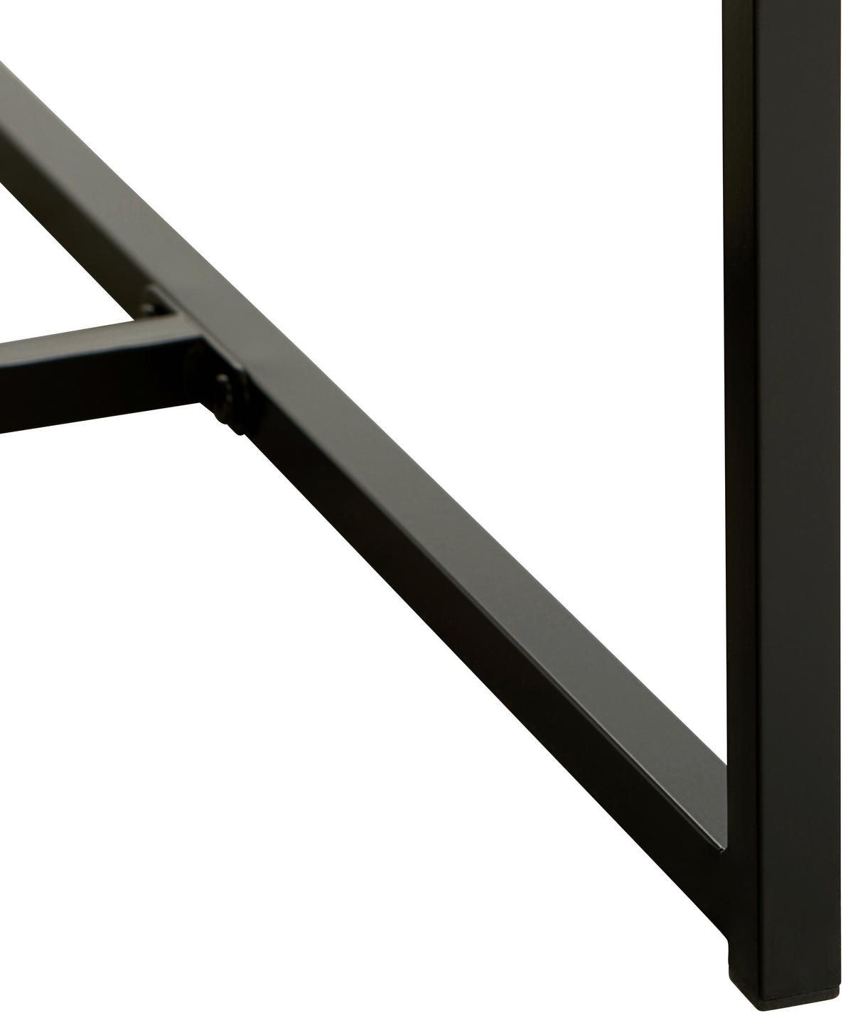 COUCHTISCH rechteckig Naturfarben, Schwarz  - Schwarz/Naturfarben, Natur, Holzwerkstoff/Metall (100/45/40cm) - MID.YOU